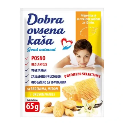 ovsena kaša med i badem