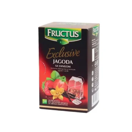 Čaj od jagode sa vanilom Fructus Exc. 20 filter kesica