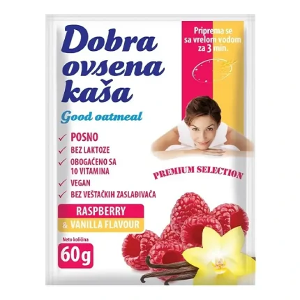 dobra ovsena kaša malina