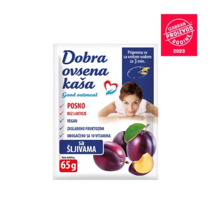 Dobra ovsena kaša šljiva 65 g