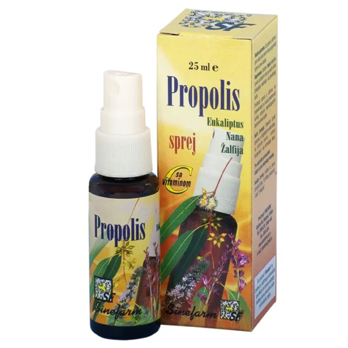 Propolis sprej sa nanom, žalfijom, eukaliptusom i C vitaminom 25ml