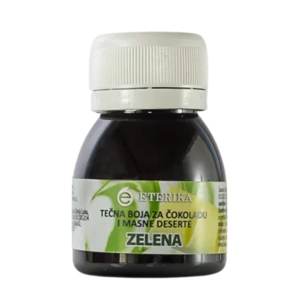 zelena boja za čokoladu