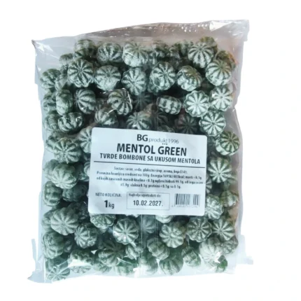 mentol bombone zelene