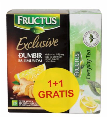 Đumbir limun 44 g + zeleni čaj limun Fructus